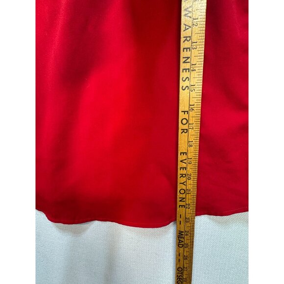 Leonisa Women's Cami Tank Top Summer Size S Red Solid Sleeveless Lightweight - Picture 7 of 9